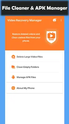 Deleted Video Recovery android App screenshot 0