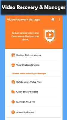 Deleted Video Recovery android App screenshot 5